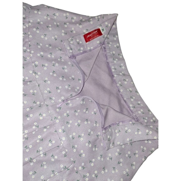 1940s Retro Vintage 2 Piece Outfit Puff Sleeves Skirt Cottagecore Prairie - Picture 7 of 9